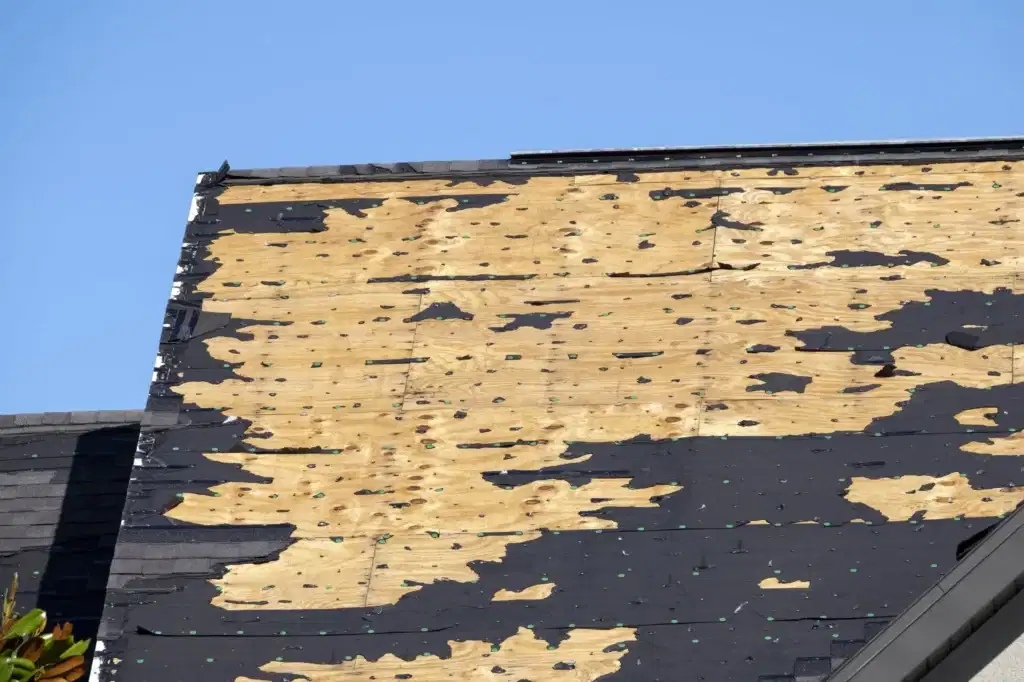 Aged and deteriorated roof in need of replacement